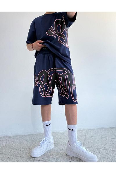 zaee S. Printed Shorts T-Shirt Set