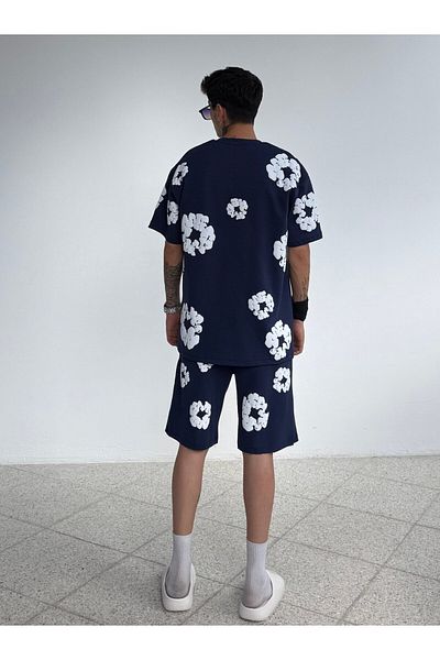 zaee Printed Oversize Shorts Set