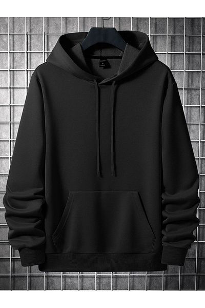 Boi Φούτερ Aloha - Μαύρη στάμπα Oversize Φούτερ με κουκούλα