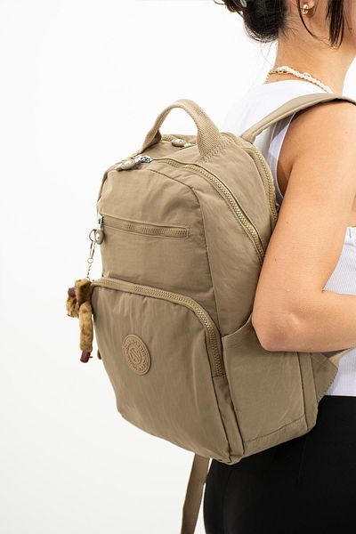 H&D COLLECTİON Unisex Water Resistant Crinkle Fabric Multi-Compartment Medium Laptop School And Backpack