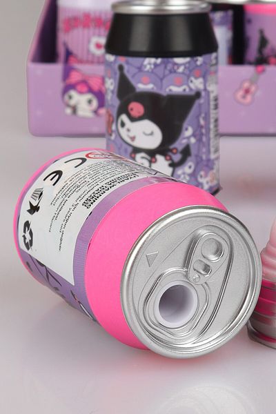 kuromi "Dekomus Wet Wipes Gifted" Licensed "Single" Coke Design Pencil Sharpener with Eraser