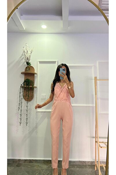 şev butik Lace Detailed Jumpsuit