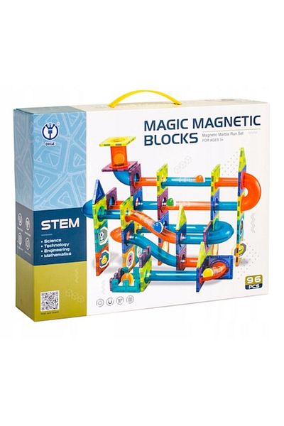 Dige Magnetic Blocks Construction Set, 96 Pieces, Multicolor