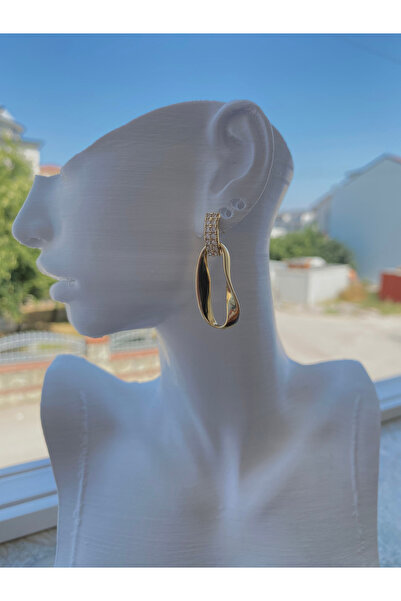 Zemora Jewelry Taşlı Sallanan Küpe