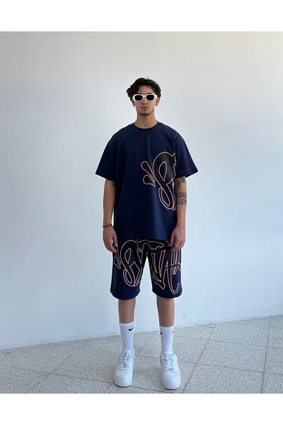 zaee S. Printed Shorts T-Shirt Set