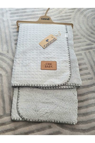 Caramell Incibaby Welsoft & Muslin 100% Cotton Double Sided Baby Blanket 80X90