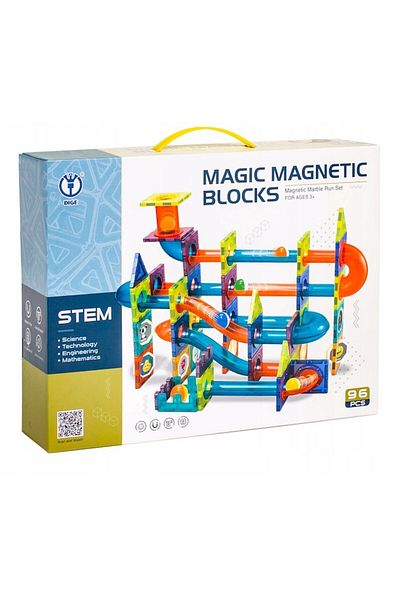 Dige Magnetic Blocks Construction Set, 96 Pieces, Multicolor
