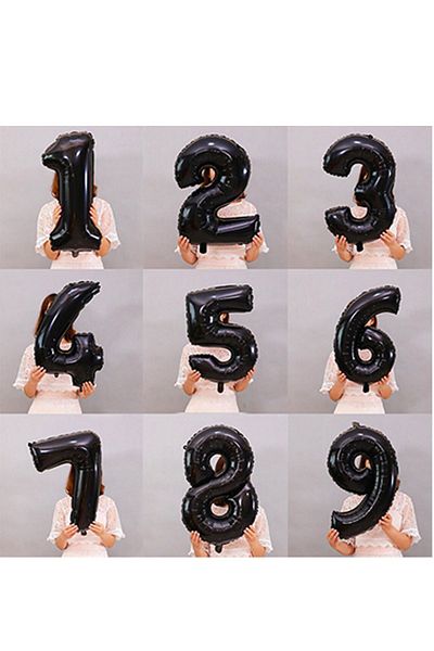 PARTİAVM 1 Year Old Mickey Mouse Minnie Mouse Balloon Red Black Number Balloon Balloon Column Girl Boy Miki Mini