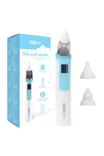 IMA BABY Electric Nasal Aspirator for Babies and Children, Silent, 6 Suction Levels, Portable, USB R