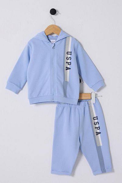 U.S. Polo Assn. Kids U.S Polo Assn Usb2342 U.S Polo Assn Baby Boy 3 Piece Set