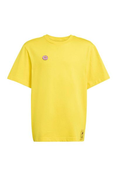 adidas Yellow Children's T-Shirt J Sim Gfx t Jm0818