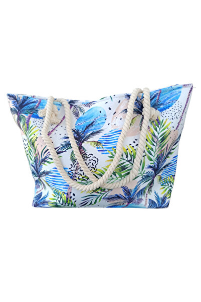 fancykidsantalya Women's Beach Bag with Zipper, Lined Pocket, Beach Picture D...