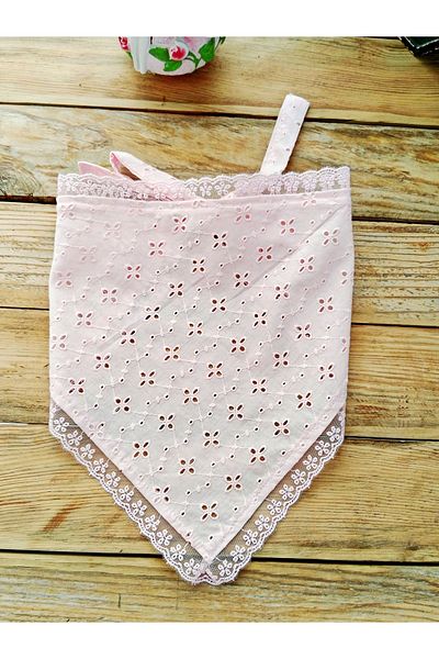 Mufincollection Lace Detailed Fisto Fabric - Children's Bandana – Lace-Up