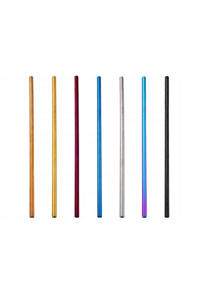 verk group Set paie metalice reutilizabile, Verk Group, si 2 periute curatare, 8 buc, 215 x 6 mm, Multicolor