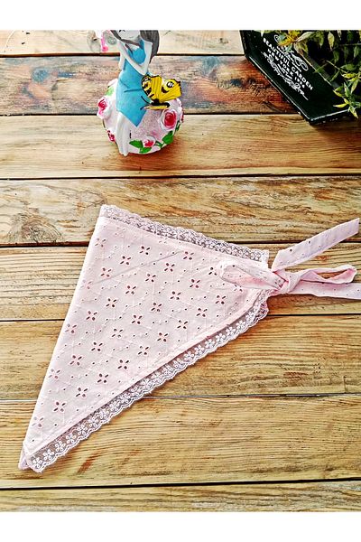 Mufincollection Lace Detailed Fisto Fabric - Children's Bandana – Lace-Up