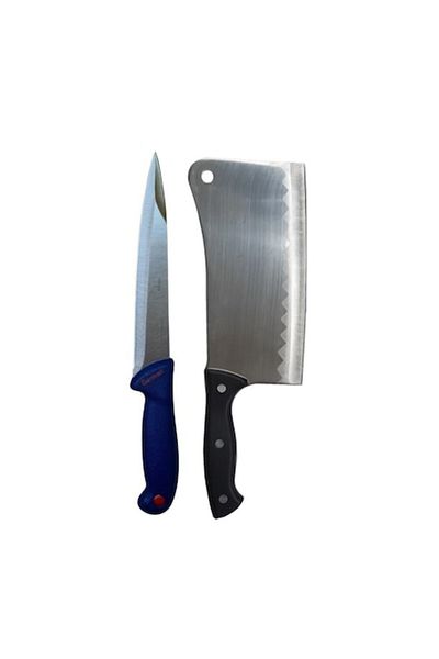 Globalport Retail RGS-Butcher2 butcher set with stabbing knife and cleaver 800g, stainless steel, professional