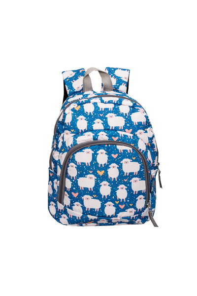 Alone Sheep Pattern Kindergarten Nursery Kids Backpack School Bag 7512