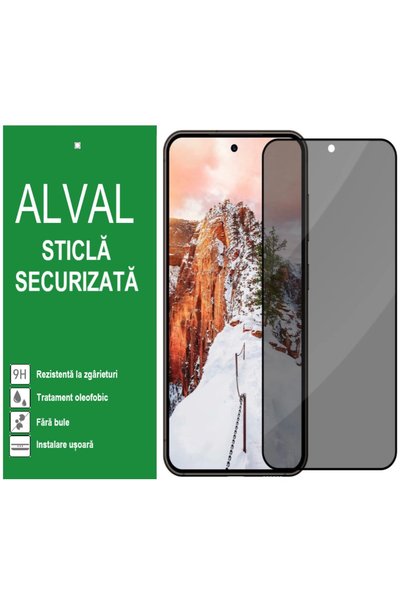 ALVAL Folie protectie Privacy compatibila cu Samsung Galaxy S22