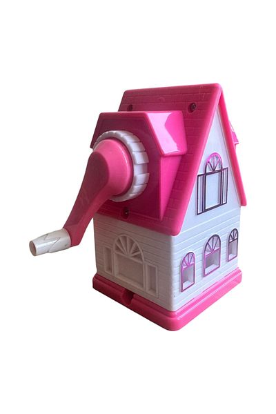 Polin House-Shaped Decorative Pencil Sharpener with Mechanical Lever for Kids, 3 Color Options