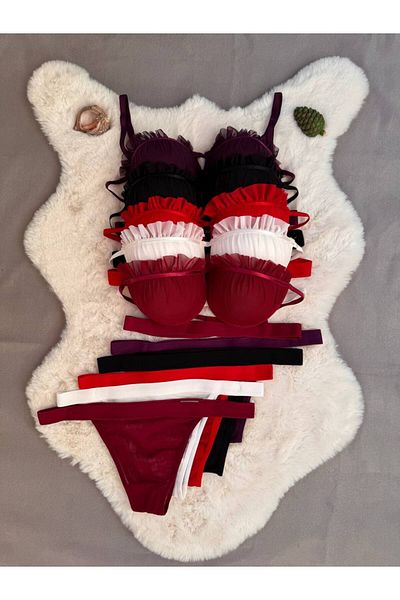 Love Angels Oyster Model Full Padded Padded Bra Panty Set - Women's Underwear