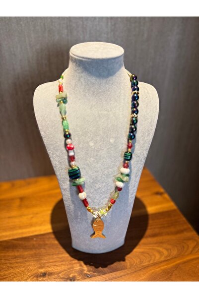 vanilla & pearl jewelry Balık Detaylı Özel Tasarım Kolye