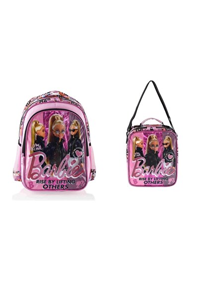 GENC DIJITAL BASKI Geantă de școală și cutie de prânz Barbie Altele