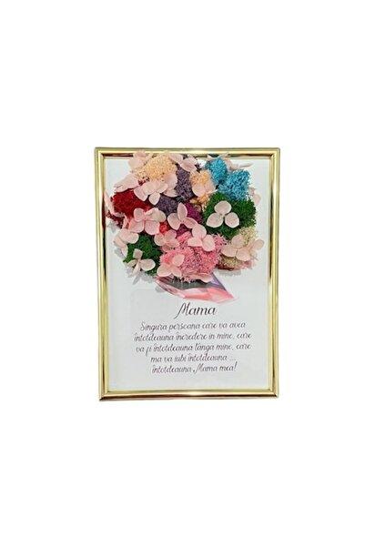 ALVAL Tablou decorat cu licheni naturali stabiizati si hortensii criogenate, ...