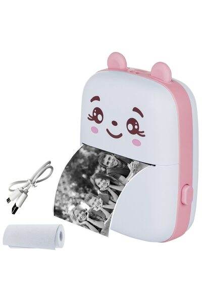 Extralink Mini Thermal Printer EPP-001 Pink, Bluetooth, USB-C, 1200 mAh, 210 dpi