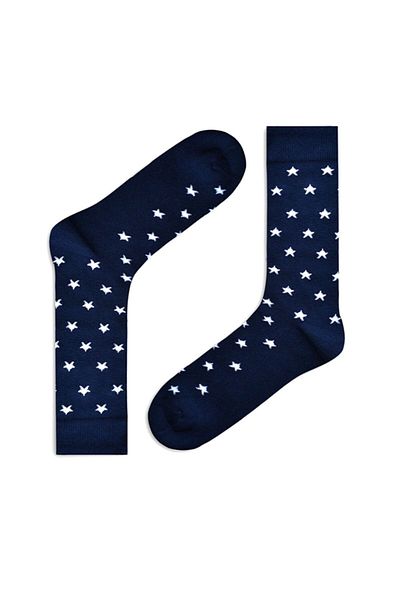 bazaar-turkey all you need Patterned Men's Socks Navy Blue 0302