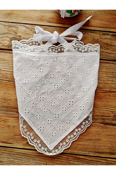 Mufincollection Lace Detailed Fisto Fabric - Children's Bandana – Lace-Up
