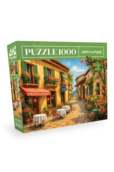 Neverland 1000 Piece Puzzle- Sunny Cafe Street