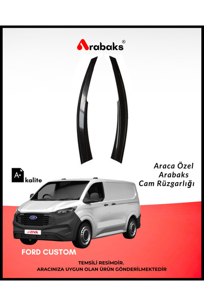 Arabaks Ford Custom Cam Rüzgarlığı 2'li Takım (MUGEN TİP, DAYANIKLI MALZEME, ...