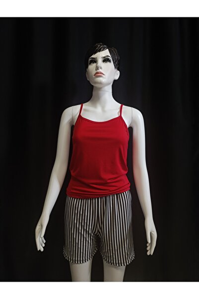 Butik KADIN ASKILI ŞORTLU PİJAMA TAKIMI