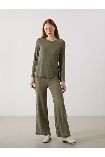 LC Waikiki Γυναικείο παντελόνι με ελαστική μέση, νέα σεζόν, με υφή