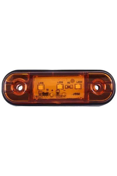 BGRJ Automotive Clearance lamp 3smd yellow, side, warning lamp, 12-24V