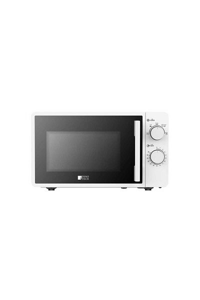 INNOTECH 20L Microwave Oven – 1150W, Defrost, 30-Min Timer, Multi Power Levels, Easy Clean, White Design