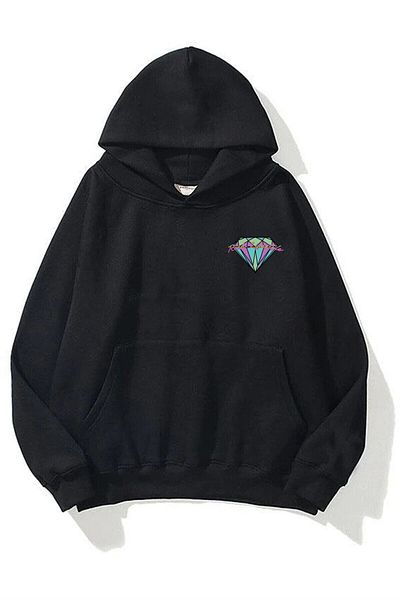 Boi Φούτερ Unisex Rich Lifestyle Hoodie Black