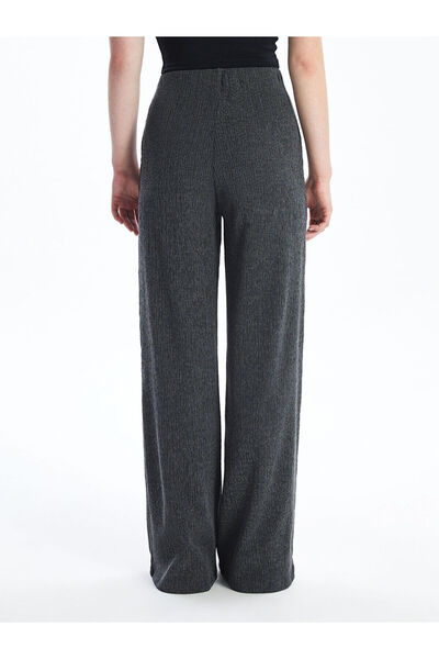 LC Waikiki Anthracite Narrow Fit Textured Women's Trousers