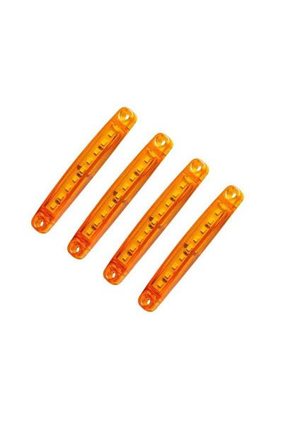 BGRJ Automotive Set of 4 yellow side marker lights, 9SMD, 12-24V