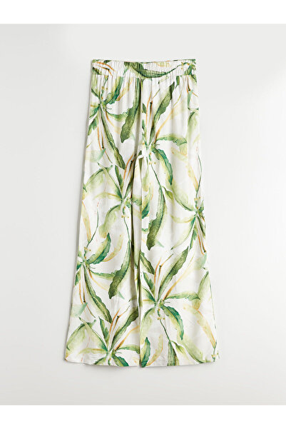 LC Waikiki Pantaloni de damă cu talie elastică cu flori de sezon nou - S5NH89Z8