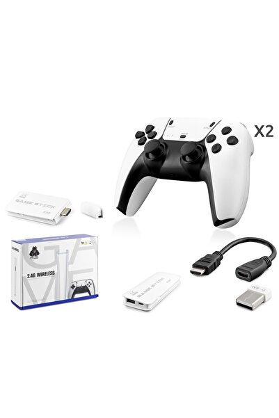HADRON Hd330 Retro Game Stick Kablosuz Çiftli Beyaz
