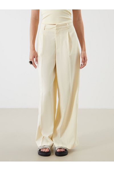 LC Waikiki Linen Blend Women's Pleated Pants