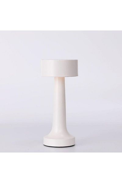 ETRONIK Modern Rechargeable Cordless Touch Sensor LED Desk lamp 3 WaysDimming,withUSB Cord for Bedside WHITE