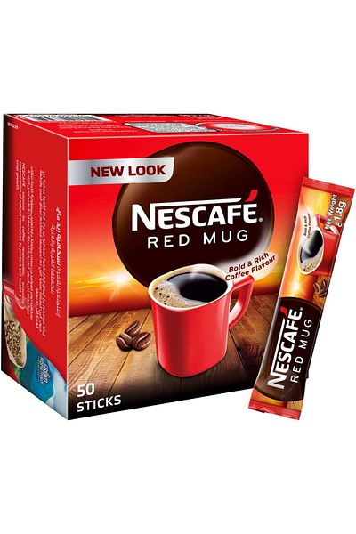 Nescafe Nescafe Stick Red Mug Coffee 1.8g - (50 Packets)