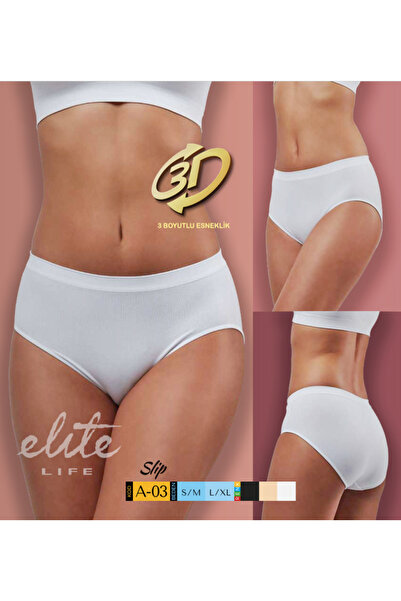 BENALİ Elite Li̇fe Comfortable Slip Panties Economic Package (3 Pcs)