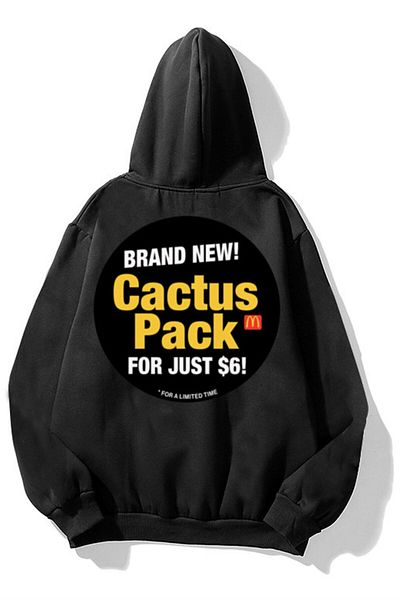 Boi Cactus Pack Μαύρο φούτερ Unisex Hoodie