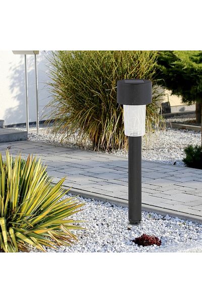 Rabalux Lampă solară LED pentru grădină, 0.1W, IP44, 30 cm, neagră