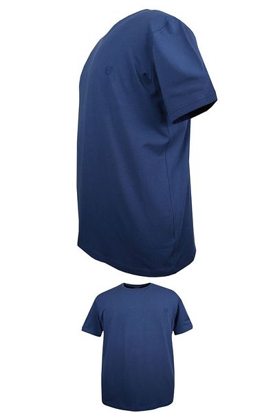 marufshop Oversized 100% Cotton Crew Neck Plain T-Shirt Indigo Suitable for 115 Kilos-150 Kilos