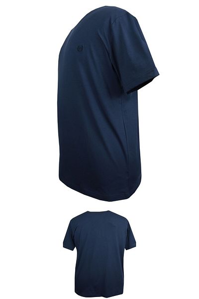 marufshop Oversized 100% Cotton Crew Neck Plain T-Shirt Suitable for 115 Kilos-150 Kilos Navy Blue
