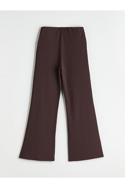 LC Waikiki Elastic Waist Textured Women's Trousers